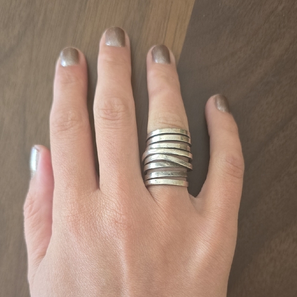 (Size 6) 925 Sterling Silver Wrap Ring From Sundance - Picture 1 of 3